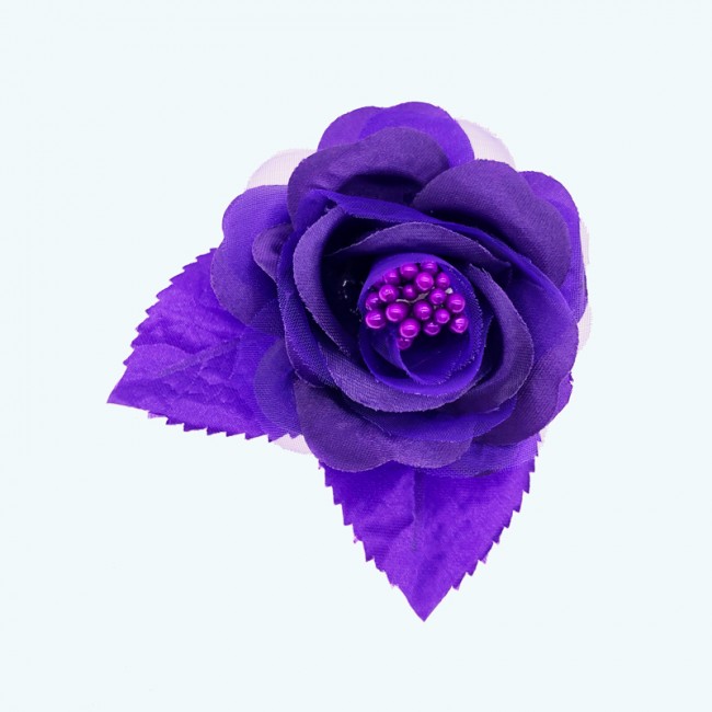 2.5" Diameter Single Satin Rose 1X12 | Purple